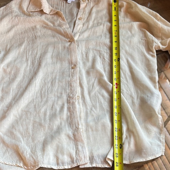 Cream Boho / Cowgirl Light Weight Button-Up Women's Top 🤩 - Picture 9 of 10